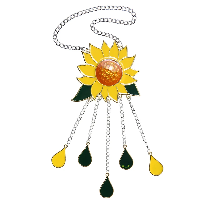 

Sunflower Wind Chimes Metal Wind Chimes Outdoor Yard Garden WindChimes Decor Ornament Hanging Suncatcher