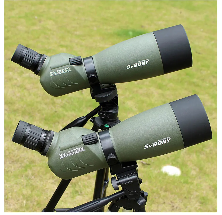 SVBONY 20-60x60/25-75x70mm Зрительная труба SV14 зум телескоп BAK4 призма Водонепроницаемый охотничий Монокуляр+ телефонный адаптер F9310 для охоты, стрельбы, стрельбы из лука, наблюдения за птицами