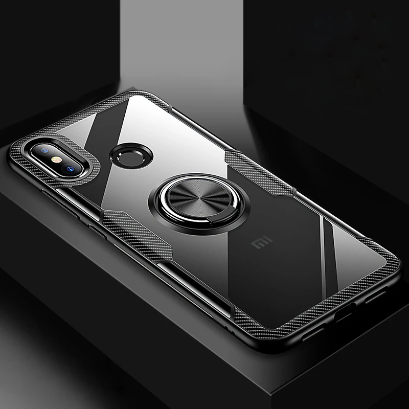 Прозрачный противоударный армированный чехол для Xiaomi Mi 9 SE 8 магнитный металлический держатель с кольцом подставка задняя крышка Xiaomi Mi 9 чехол Xiaomi Mi 8 чехол