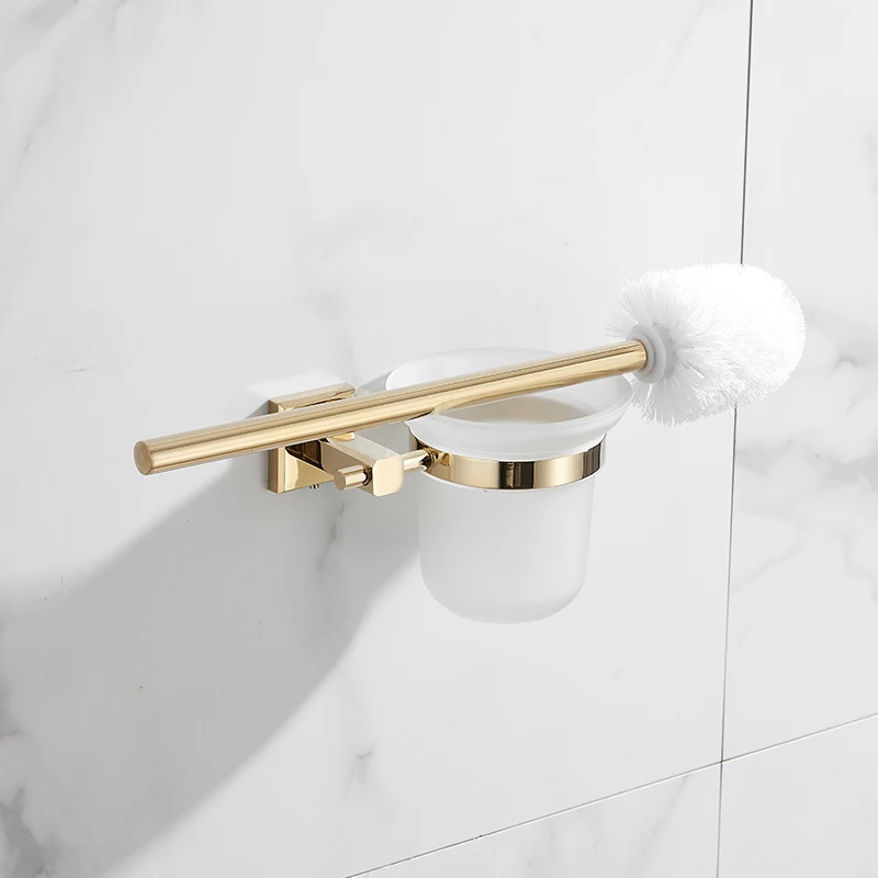 bathroom accessories towel rackpaper holder toilet brush holdertowel ranger soap rack paper basket gold bath hardware sets free global shipping