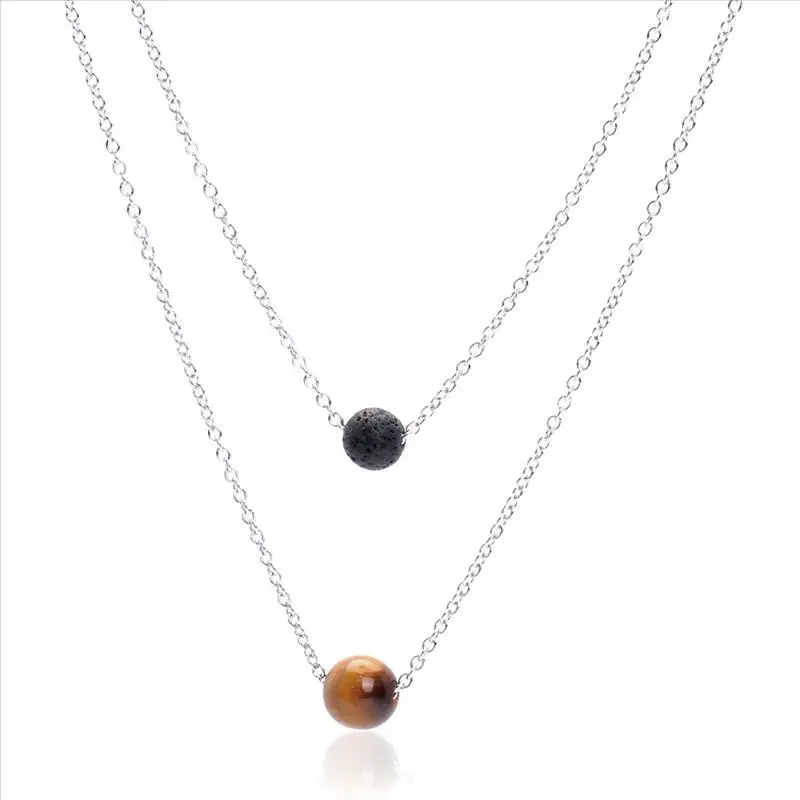 1 шт. женская цепочка из нержавеющей стали с натуральным камнем | Украшения и