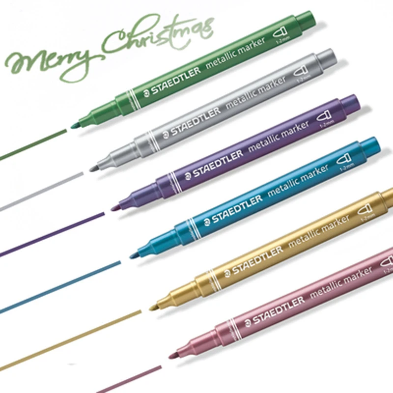 Маркеры STAEDTLER 8323 цветов цвет металлик 5 | Канцтовары для офиса и дома