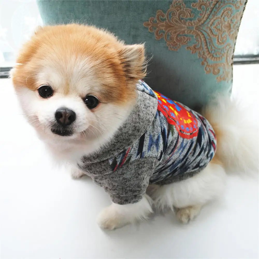 Одежда для собак камуфляжная Толстовка маленьких домашних животных зимняя