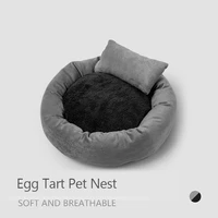 winter warm dog bed soft cat nest round kennel dog house cat tent sofa washable pet bed mats blanket cats dogs deep sleep space