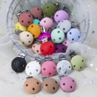 250 шт., круглые силиконовые зажимы для пустышки