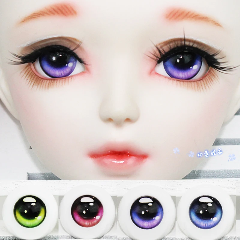 Estartek 1/6 1/4 1/3 акриловые перьевые глаза аниме для куклы BJD SD DD Фигурка DIY 14 16 18 20 22 24