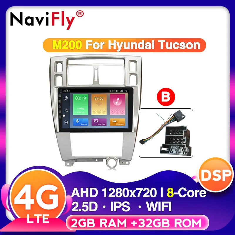 Android 10 Carplay для Hyundai Tucson 2006 2007 2008 2009 2010 2011 2012 2013 2014 Радио стерео Мультимедийный