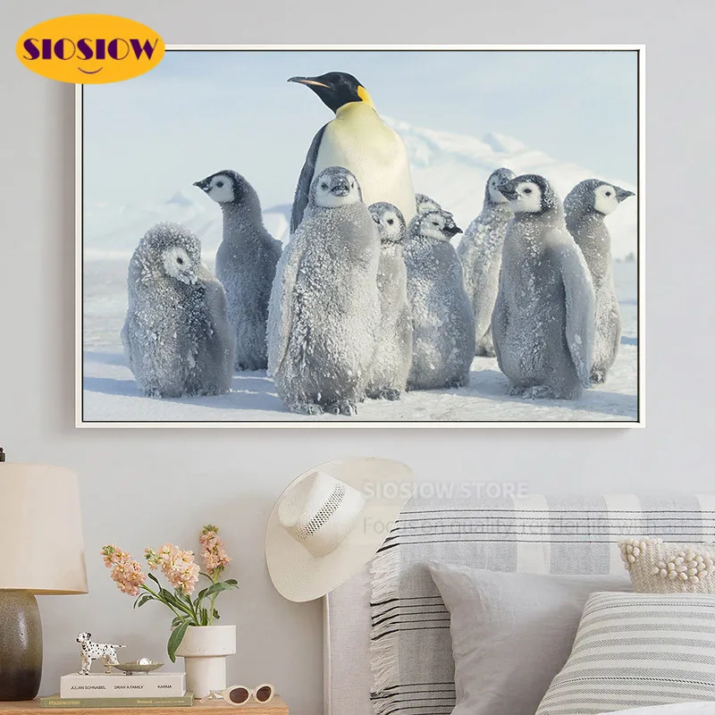 5d алмазная живопись полная выкладка Круглый Пингвин вышивка животные иконы