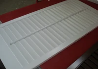 Custom Basswood Plantation Shutters Wooden Blinds Solid Wood Shutter Louver PS217