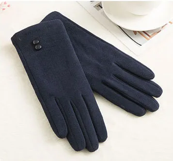 N918-blue ECOBROS классические Luvas de inverno женские модные зимние перчатки для активного отдыха, спортивная теплая и бархатная перчатки для сенсорного экрана перчатки - Цвет: N918-blue