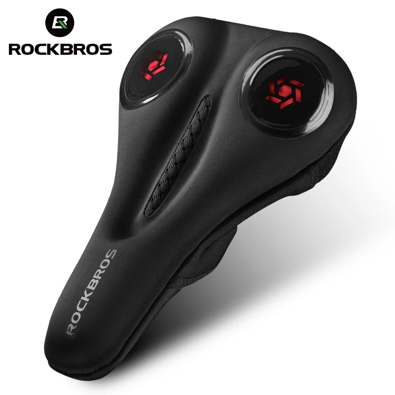 

ROCKBROS Bicycle Saddle Cover MTB Liquid Silicone Gels Saddle Cover Hollow Breathable Comfortable Soft Cycling Seat Accessories