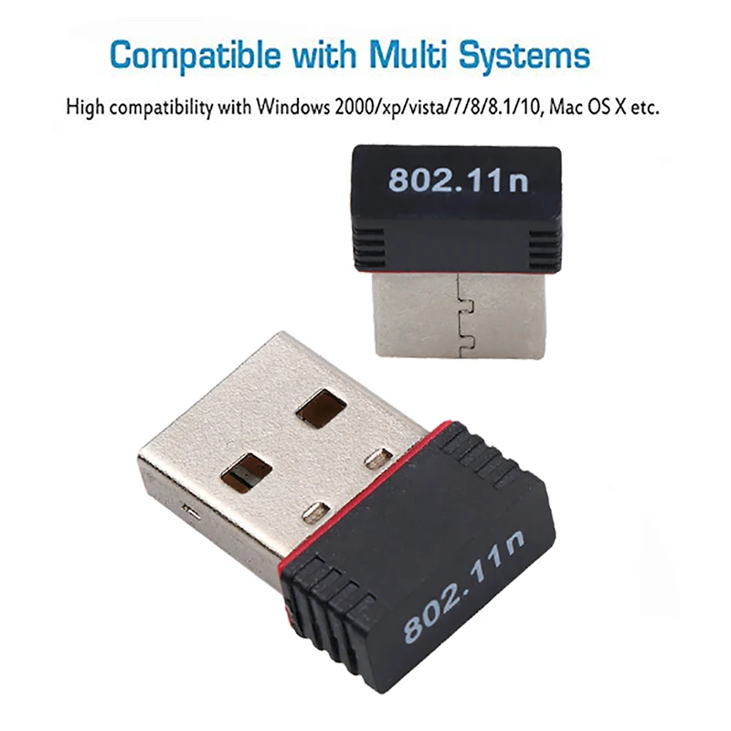 150Mbps Mini USB Network Card WiFi Wireless Adapter 802.11n wireless wifi receiver VSH-MT7601 | Ethernet Cables