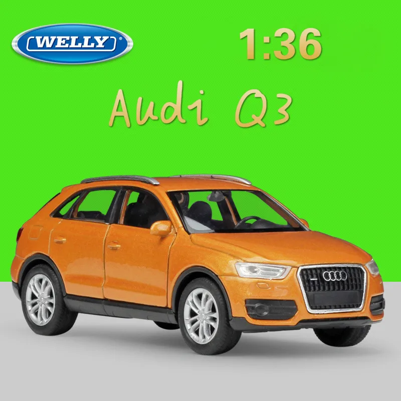 WELLY 1:36 реальная жизнь металлическая модель игрушечный автомобиль Audi Q3 SUV