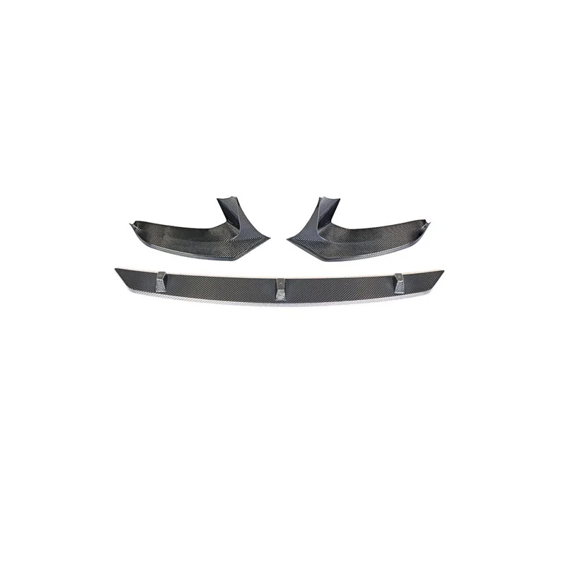 

Fit For 17-18 Year Bmw 5 Series G30 G38 M-tech Bar Mounted Carbon Fiber Lip + Wrap Angle Front Spoiler