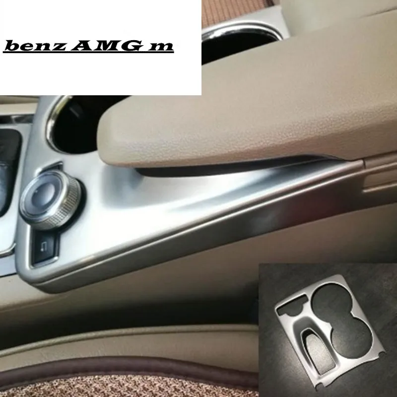 Auto Interior Trim Armrest Box Panel Steel Sticker Center Console Cover For Mercedes Benz 2008-2015 GLK 220 250 300 350 X204 | Автомобили