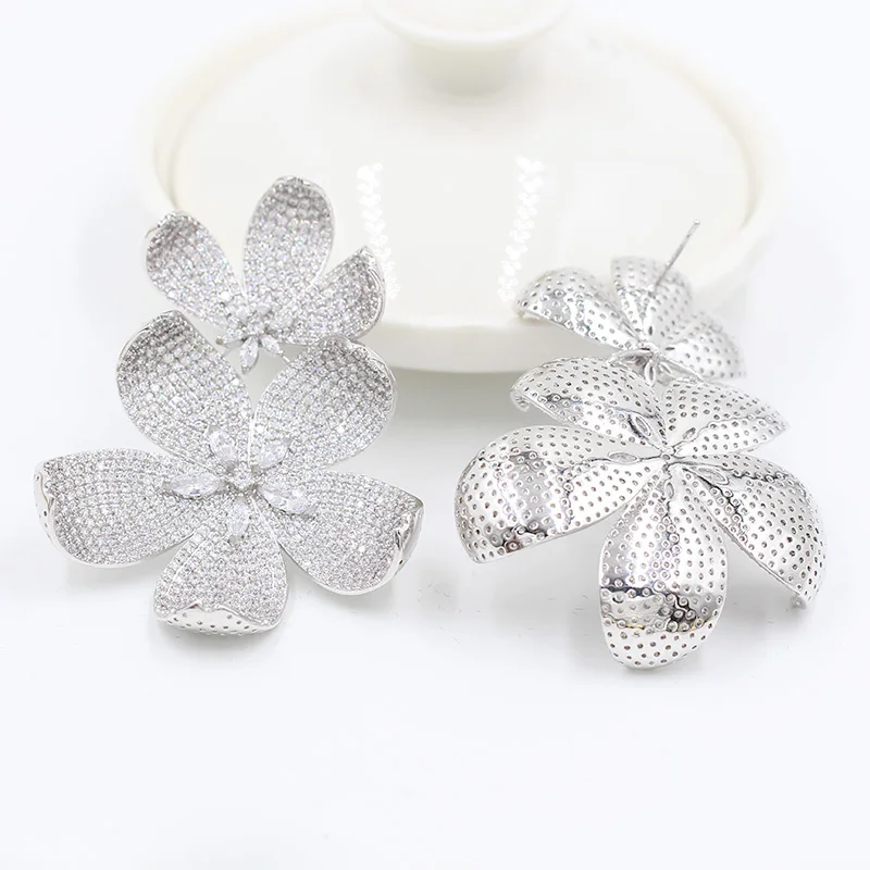 

Wick dolia earrings female party swingable earrings zircon beautiful earrings wedding jewelry ladies tassel rose gold earrings b