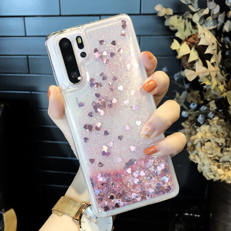 Чехол с жидким блеском и зыбучим песком для Samsung Galaxy S9 Plus S7 edge S8 S10 e A8 A9 2018 Note 8 9 J2 J7
