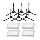 6 шт. боковая щетка + 4 шт. Фильтр Hepa для робота-пылесоса Ariete Briciola 2711, 2712, 2713, 2717