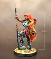 124 75mm 132 56mm resin model figure female warrior unpainted no color rw 289