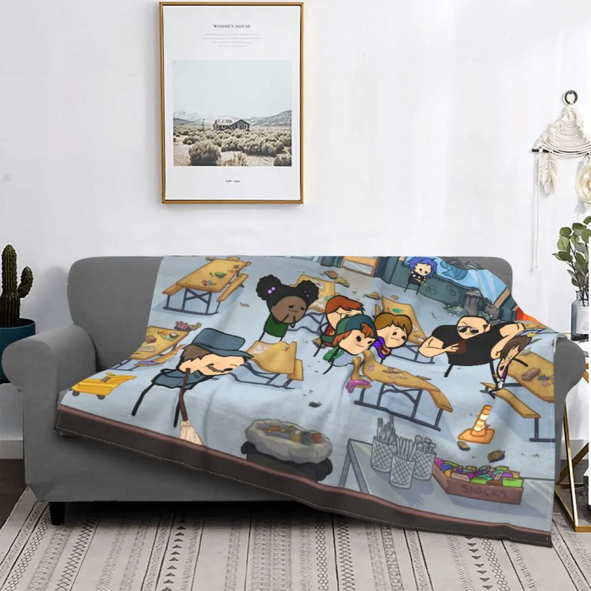 

Manta divertida de serie de TV The cianuro and Happiness, manta de franela acogedora, colcha de lana suave