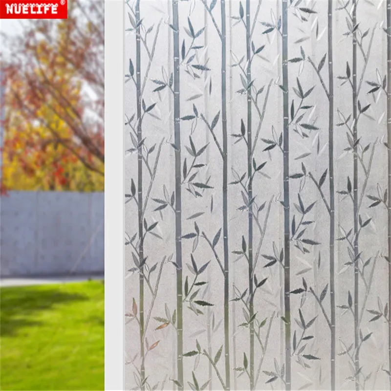 Китайский бамбуковый лист электростатическое окно пленка может быть
