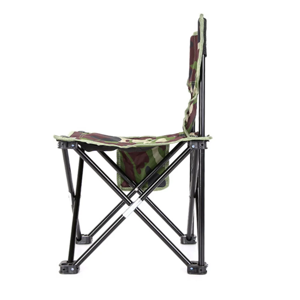 

Fashion Camouflage Folding Chair Light Portable Casual Fishing Chair Outdoor Camping Beach Chair (Small, Random Pattern)