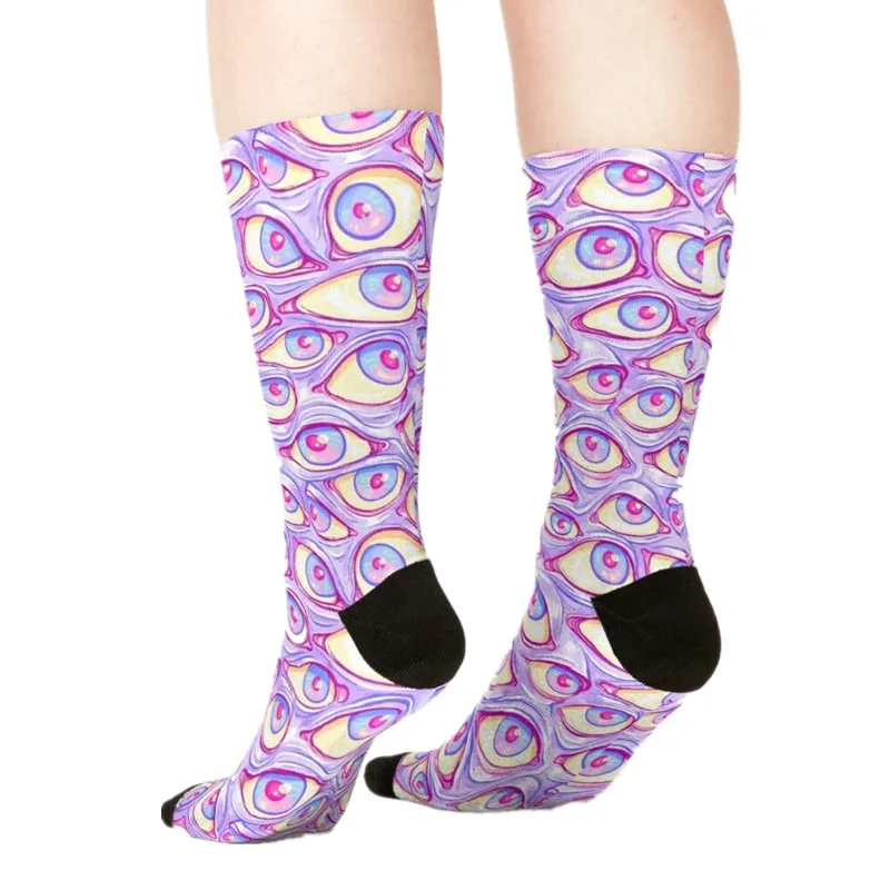 

2021 Women's socks kawaii Small fresh Town map Printed Socks Woman harajuku Happy Funny Novelty cute girl gift Socks for women