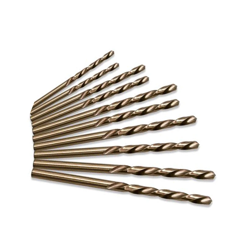 

10x Set HSS Twisted M35 Drill Bits Woodwork Spiral Drilling Kit Rotary Metalwork