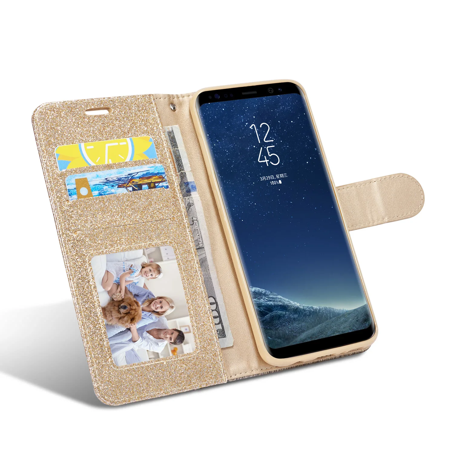 Диаманта Bling Флип Чехол Для samsung Galaxy S10 S10E S9 S8 плюс S7 край S10Plus S9Plus кожаный бумажник-книжка блестящий чехол Чехол