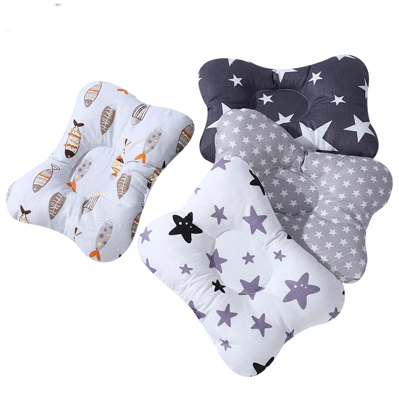 Baby Nursing Pillow Infant Newborn Sleep Support Concave Cartoon Pillow Printed Shaping Cushion Prevent Flat Head