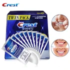 Оригинальные отбеливающие полоски Crest 3D LUXE для гигиены полости рта, отбеливающие полоски для профессионального эффекта, набор для отбеливания зубов, улыбка, виниры