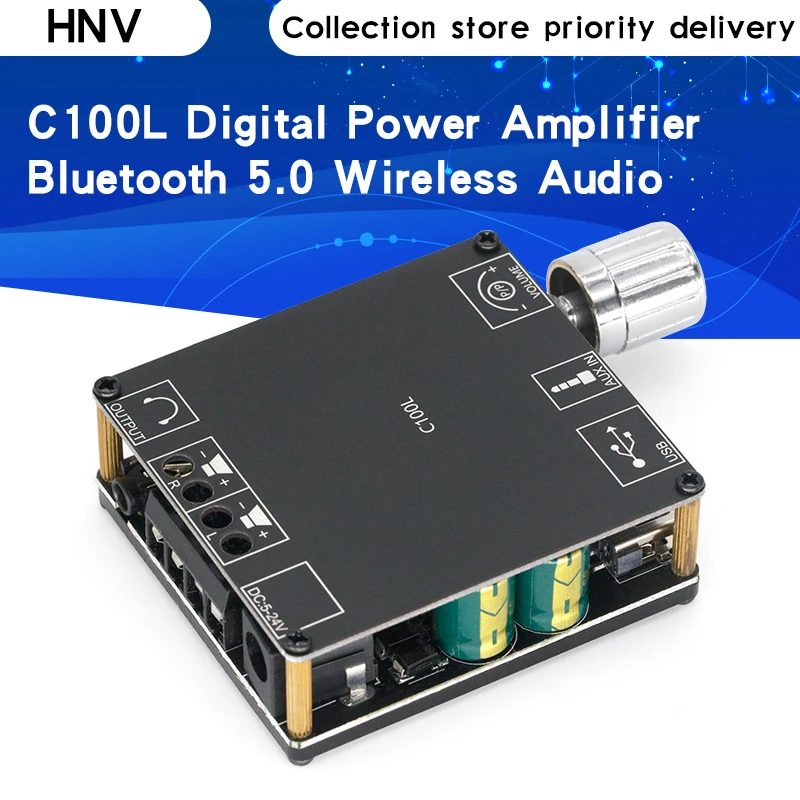XY C100L Bluetooth 5 0 Беспроводной аудио цифровой Мощность стерео усилитель доска 100Wx2 3 мм
