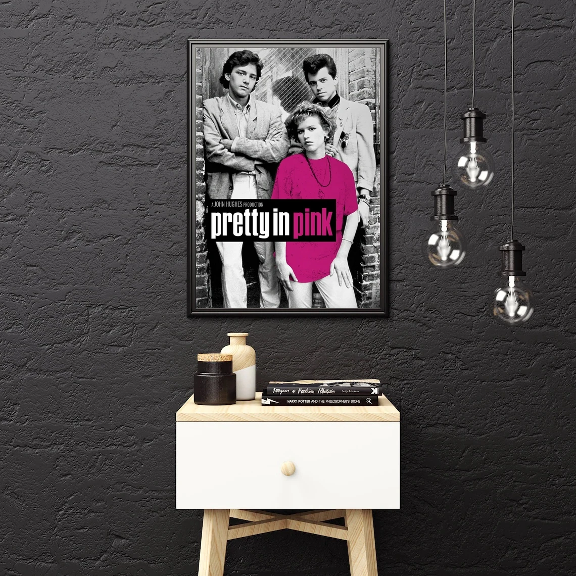 Красивый в розовом фильме плакат Классическая винтажная настенная живопись