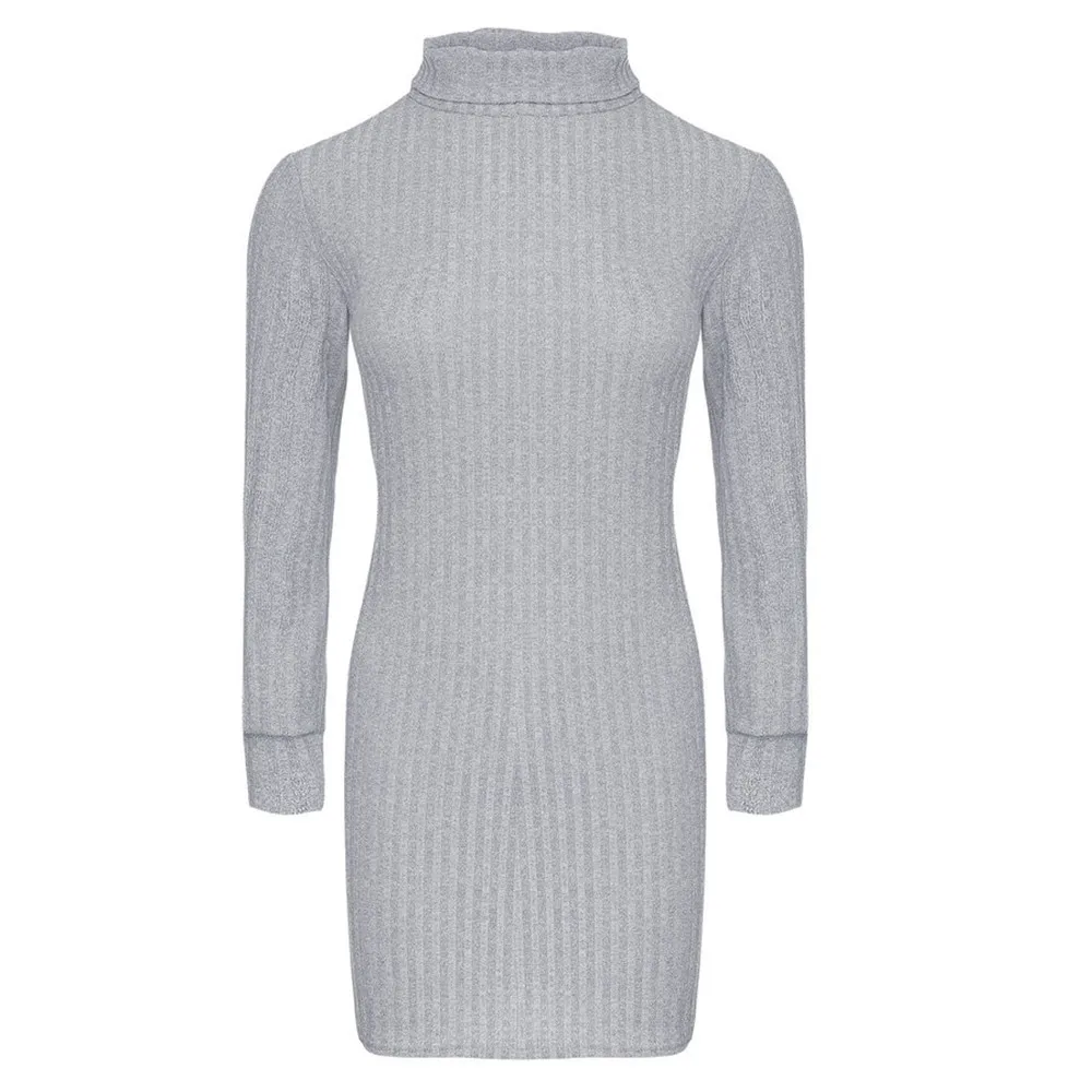 

Turtleneck Long Sweater Womens Casual Long Sleeve Jumper Solid Sweaters Dress Ladies Clubwear Large Size Pollovers Top 6 Colors