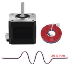 Шаговый электродвигатель Nema 17 1 шт., 38 мм 42bygh 1,5 А (17HS4401S), 4-проводной для 3D-принтера
