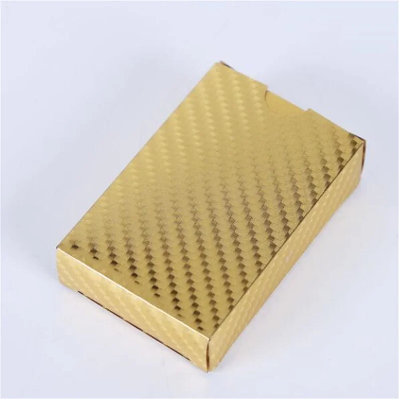 Высокое качество водонепроницаемые карты для покера золотой фольги ИГРАЛЬНЫЕ