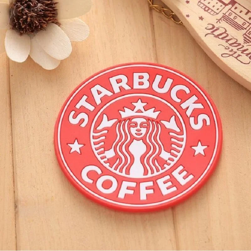 

10pcs Silicone Coaster Mermaid Krakens Coaster Round Placemats Coffee Cup Mats Mug Coaster Mat Cushion placemat cup holders