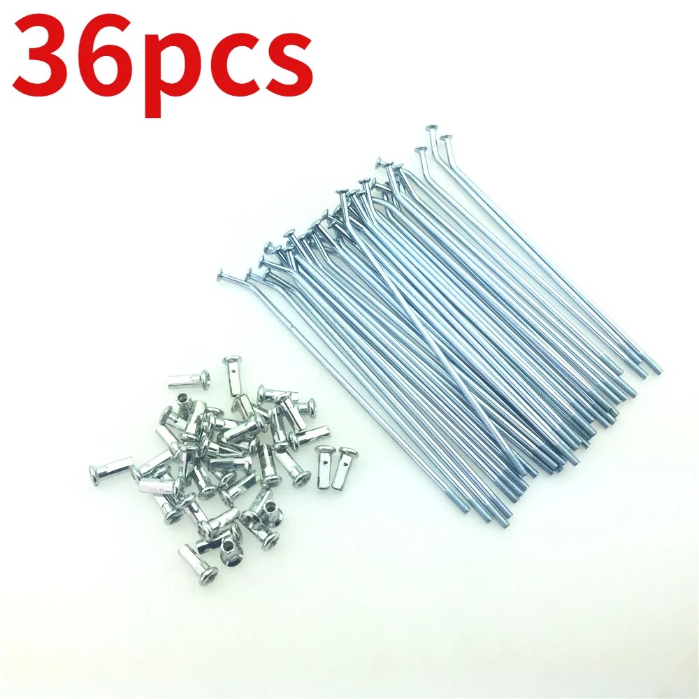 

36pcs Motorcycle Right Angle Wire Spokes Steel Tire Accessories Bicycle Electric Tricycle Car for Jialing ZS125 Gn125 GY Gs125