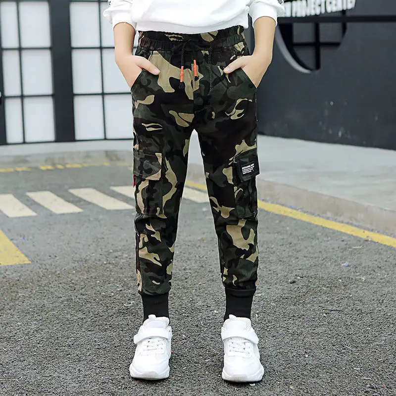 Брюки-карго унисекс с эластичным поясом на Возраст 3-14 лет