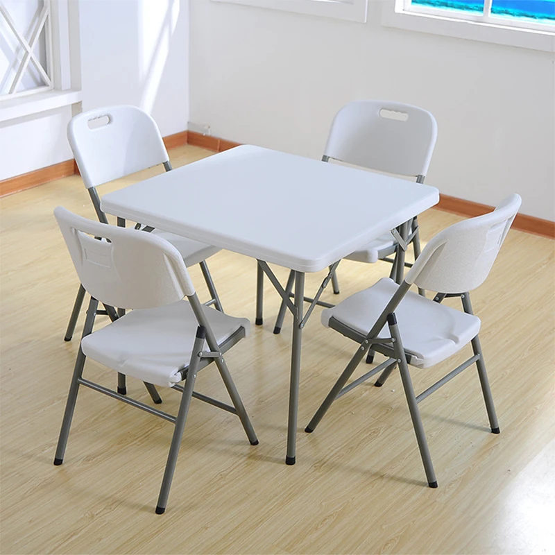구매 F86 접이식 테이블 홈 식탁 심플 스퀘어 테이블 야외 휴대용 스퀘어 마작 테이블 심플 테이블 * 의자 제외!