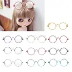 Куклы 12 дюймов, 16 пар круглых очков, прозрачные линзы, мини-очки, Одежда для кукол блайз, ретро крутые очки, сделай сам, игрушки, аксессуары, мода