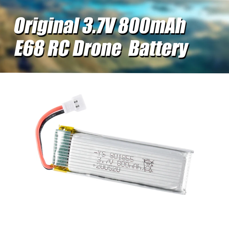 

3.7V 800mAh Lipo Battery Quadcopter Spare Parts Accessories Rechargeable Battery For E68 RC Drone