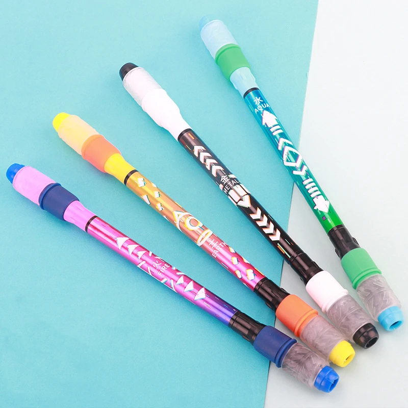 

1PCs Spinning Pen Creative Random Flash Rotating Gaming Gel Pens Student Gift Toy Stress Release Office School Writing Supplies