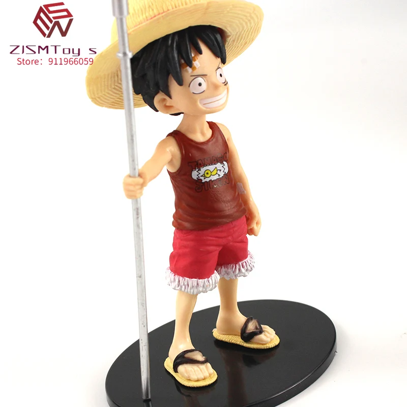 

15cm 5Styles One Piece The Grandline Children Luffy Ace Sabo Zoro Sanji PVC Action Figure Toys Anime Model Dolls