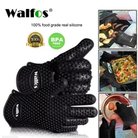 walfos silicone oven kitchen glove heat resistant thick cooking bbq grill glove oven mitts kitchen gadgets kitchen accessories