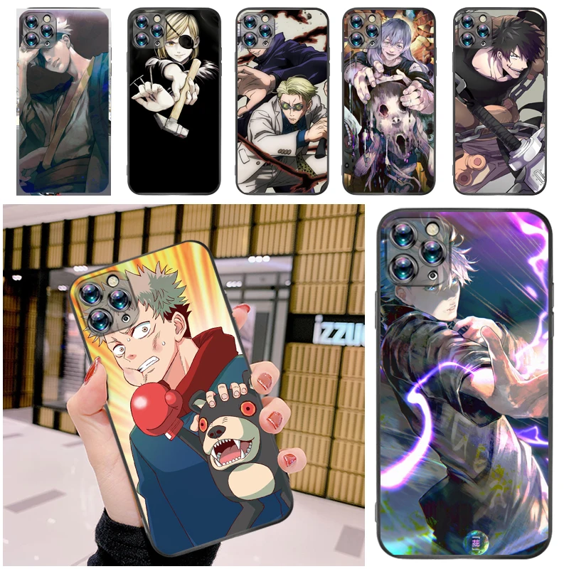 

Jujutsu Kaisen Yuji Itadori Satoru Gojo Sukuna Fushiguro Megumi Phone Case For iPhone 12 Pro MAX Mini SE 2020 Coque Cases