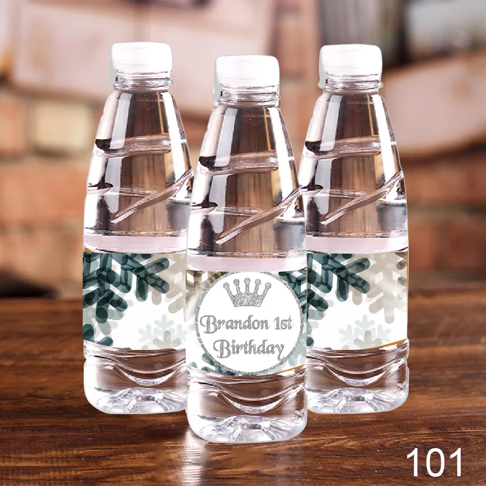 20 шт. этикетки снежинки для бутылок с водой|Украшения своими руками вечеринки| |