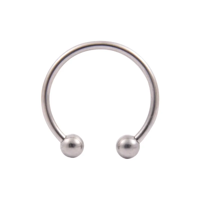 Двойной шар из нержавеющей стали петух голова Glans Пенис Кольцо Задержка