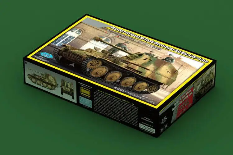 Hobbyboss model 80168 Model Kit 1/35 Marder III Ausf.M Tank Destroyer Sd.Kfz.138 - Late hobby boss
Hobbyboss model 80168 Model Kit 1/35 Marder III Ausf.M Tank Destroyer Sd.Kfz.138 - Late hobby boss