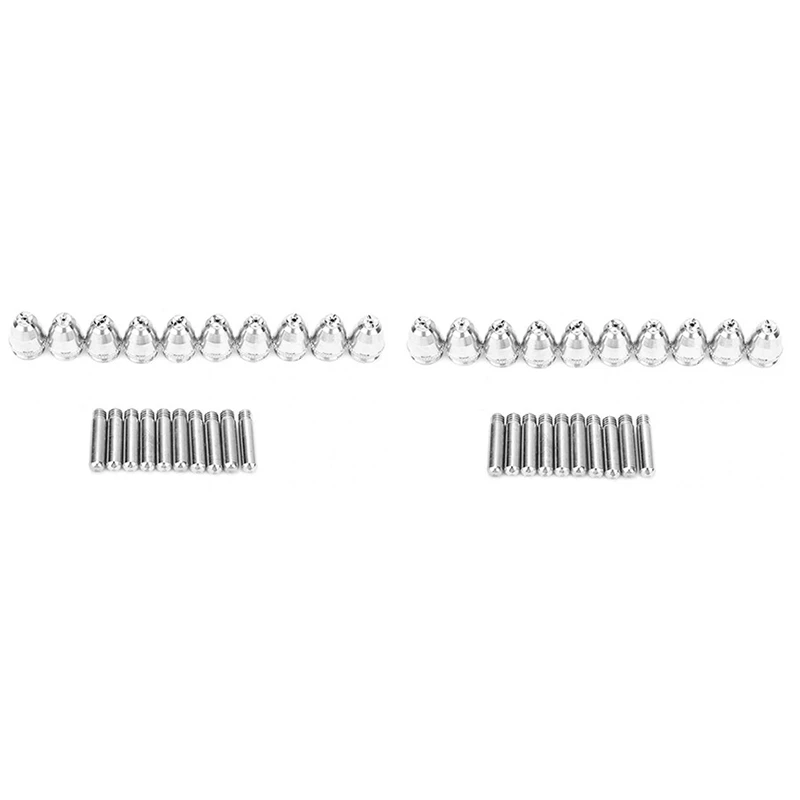 

40Pcs AG60 Plasma Cutting Torch Consumable SG55 Plasma Cutter Kit 60A AG-60 Plasma Torch Tip Electrode Nozzle